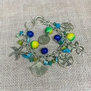 Silver Beach Charm Bracelet‎